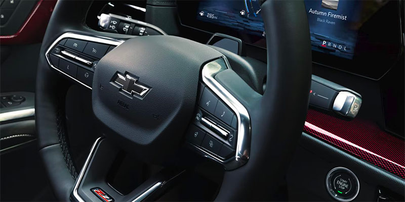 Wheel and dashboard of a car in Princeton, IL